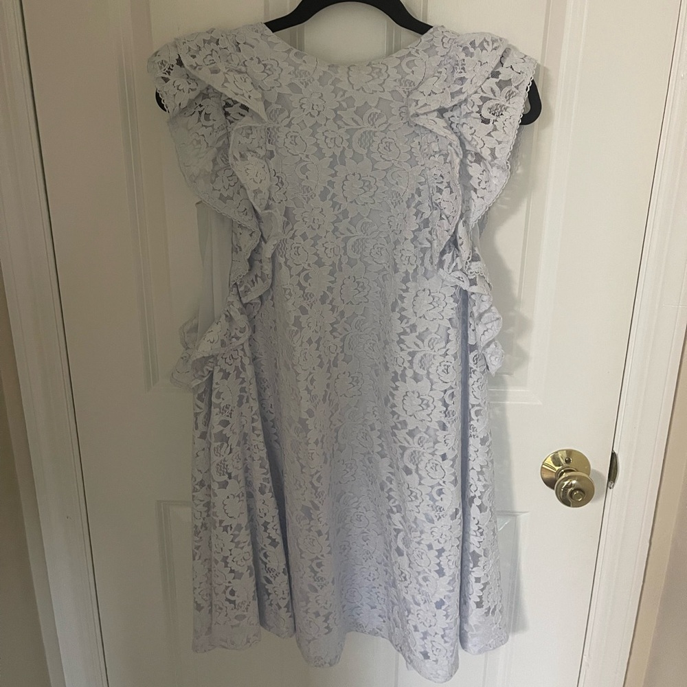 Snidel blue lace mini dress from Japan